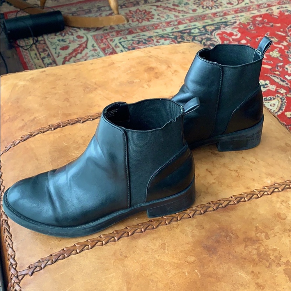 Candies Black Ankle Boots
